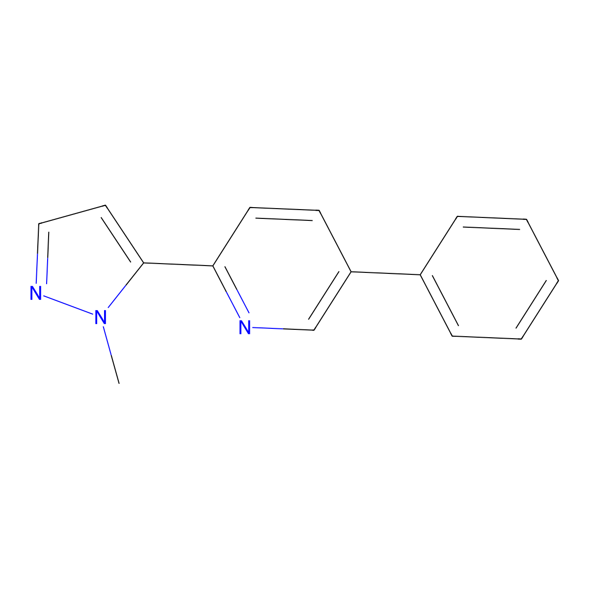 2-(1-Methyl-1h-pyrazol-5-yl)-5-phenylpyridine molecular structure, CAS 1356997-32-4