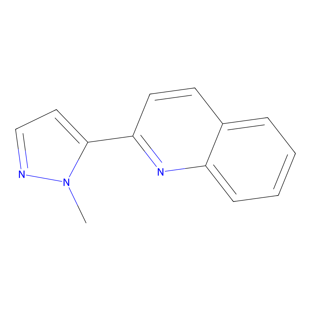 2-(1-Methyl-1h-pyrazol-5-yl)quinoline molecular structure, CAS 1356997-33-5