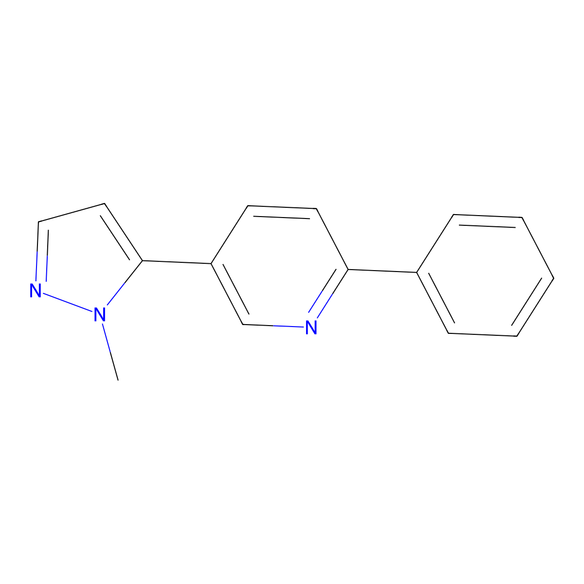 5-(1-Methyl-1h-pyrazol-5-yl)-2-phenylpyridine molecular structure, CAS 1356997-35-7
