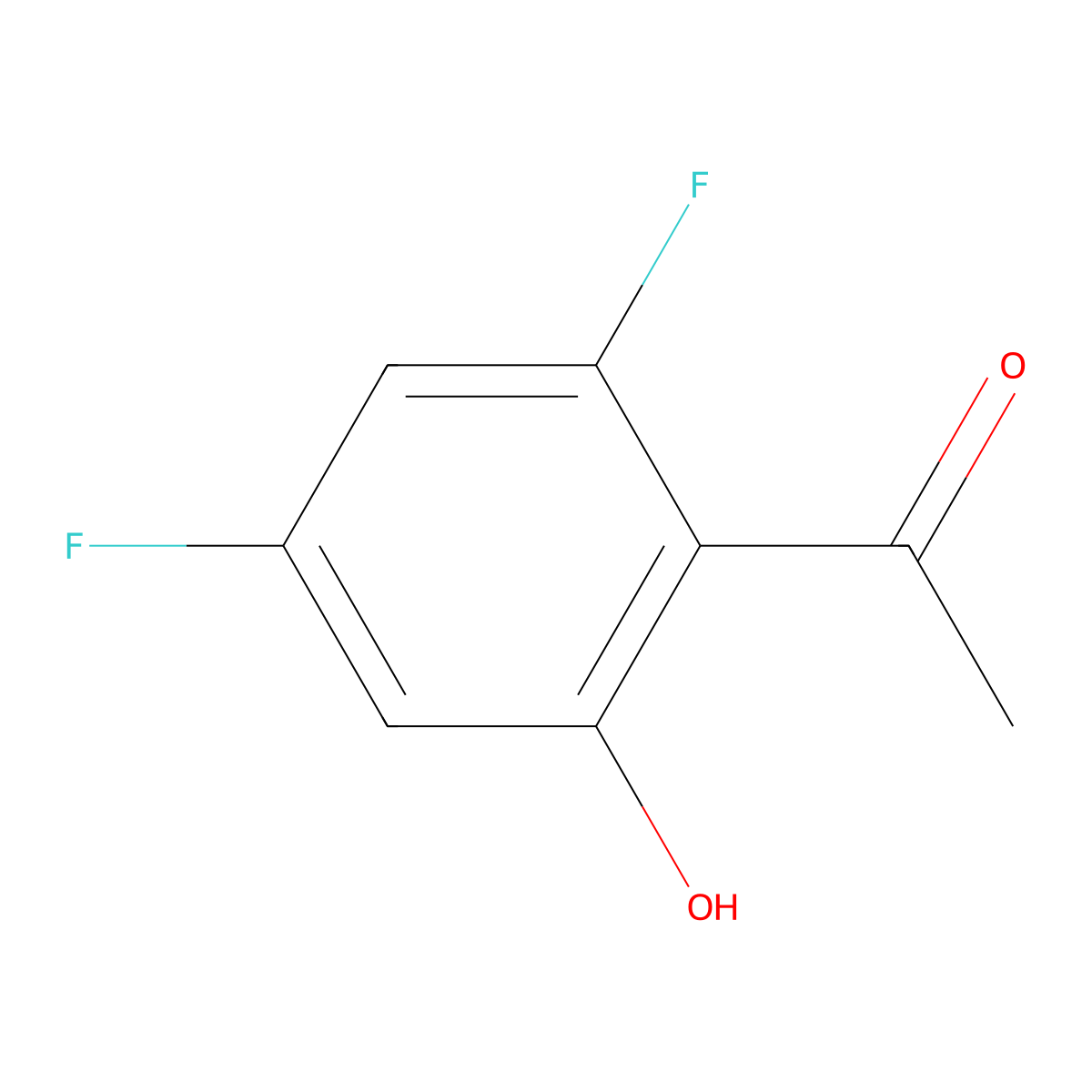 1-(2,4-Difluoro-6-hydroxyphenyl)ethan-1-one molecular structure, CAS 1356999-25-1