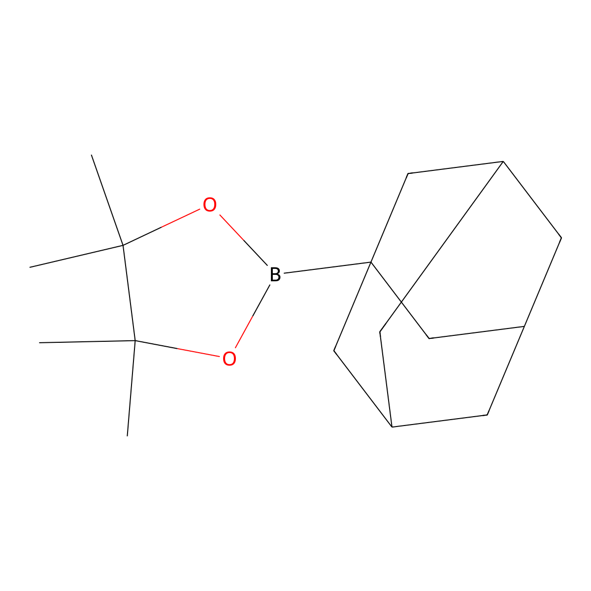2-(Adamantan-1-yl)-4,4,5,5-tetramethyl-1,3,2-dioxaborolane molecular structure, CAS 1357000-33-9