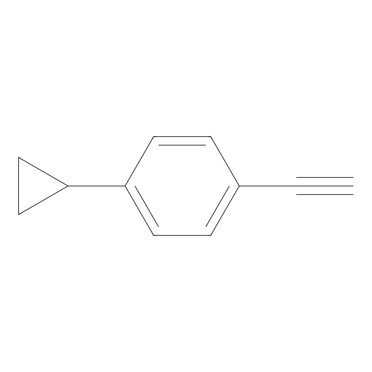 1-Cyclopropyl-4-ethynylbenzene molecular structure, CAS 1357012-82-8