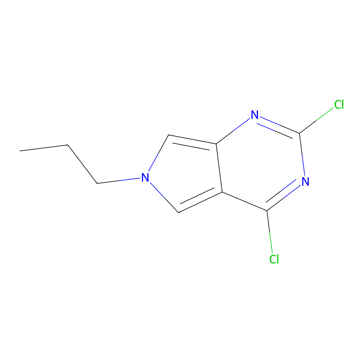 2,4-Dichloro-6-propyl-6H-pyrrolo[3,4-d]pyrimidine molecular structure, CAS 1357086-93-1