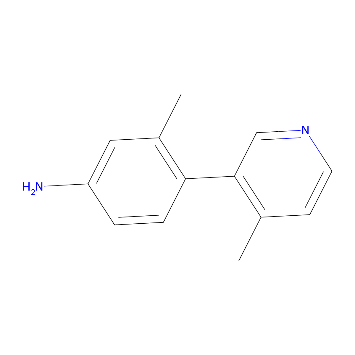 3-Methyl-4-(4-methylpyridin-3-yl)aniline molecular structure, CAS 1357094-48-4