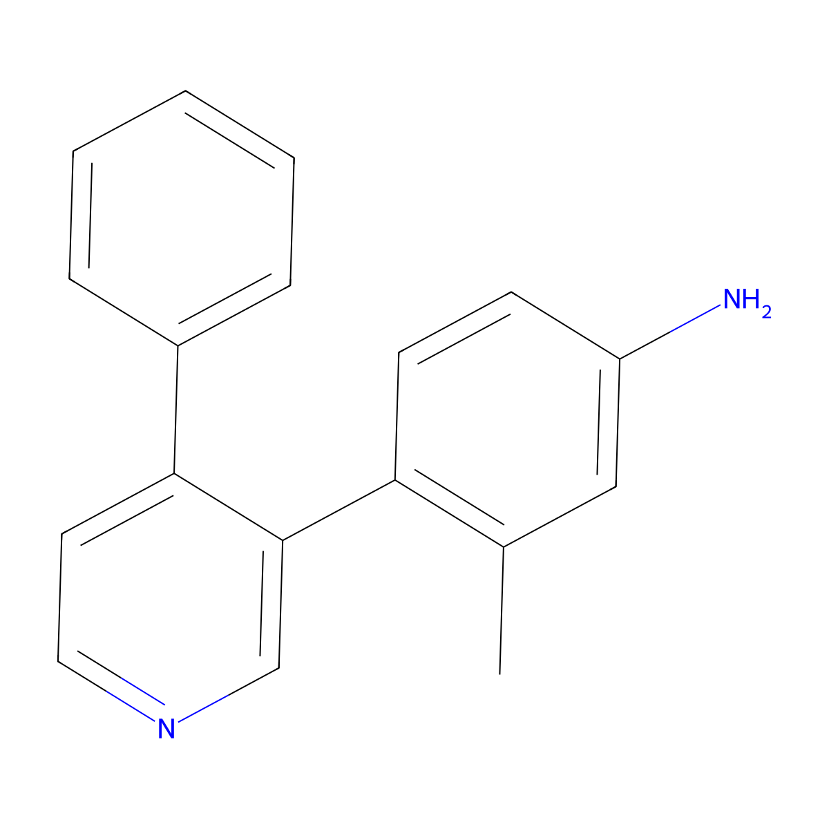 3-Methyl-4-(4-phenyl-3-pyridinyl)aniline molecular structure, CAS 1357094-64-4