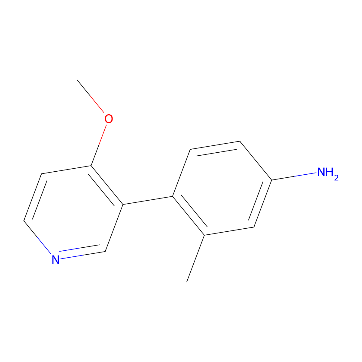 4-(4-Methoxypyridin-3-yl)-3-methylaniline molecular structure, CAS 1357094-78-0
