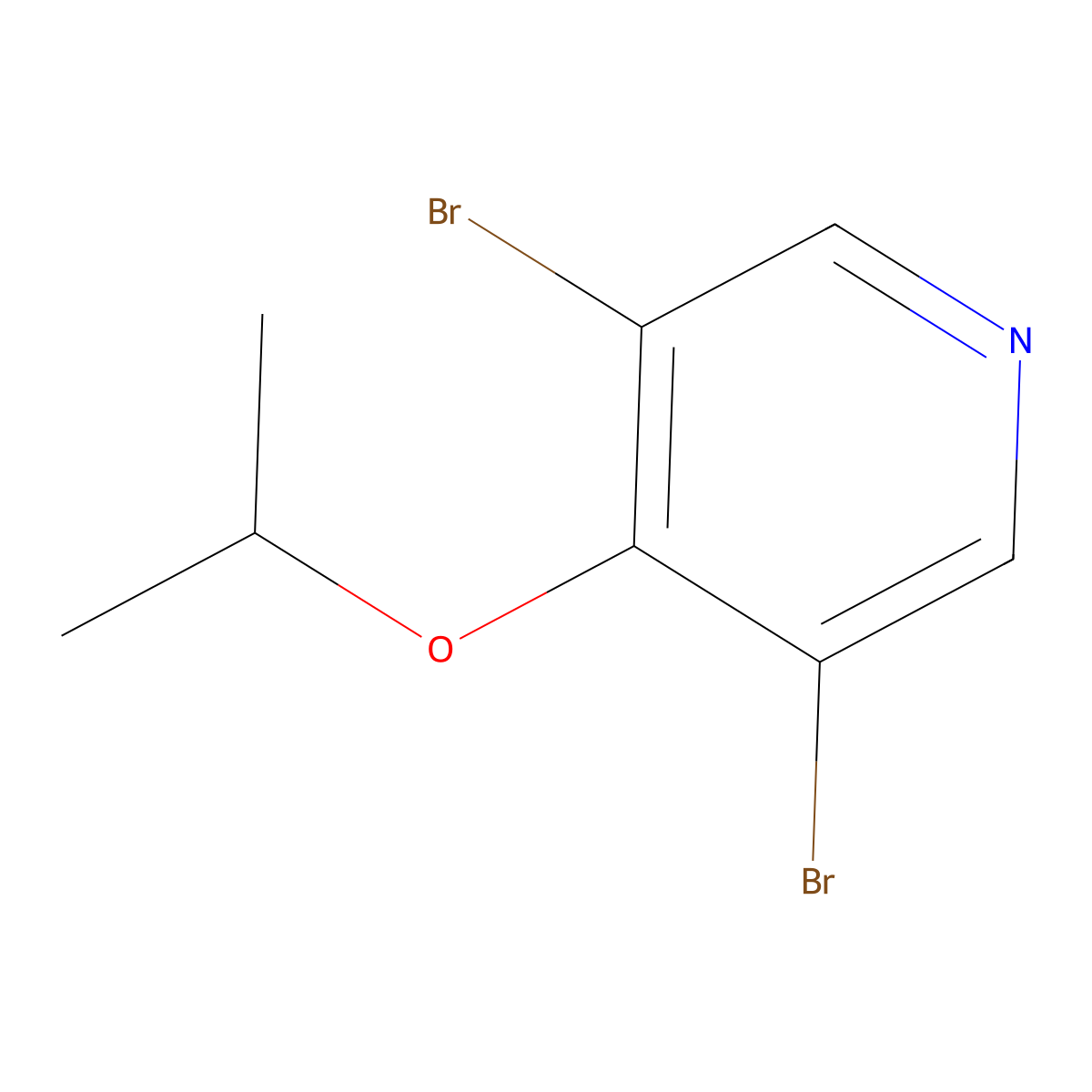 3,5-Dibromo-4-isopropoxypyridine molecular structure, CAS 1357094-88-2