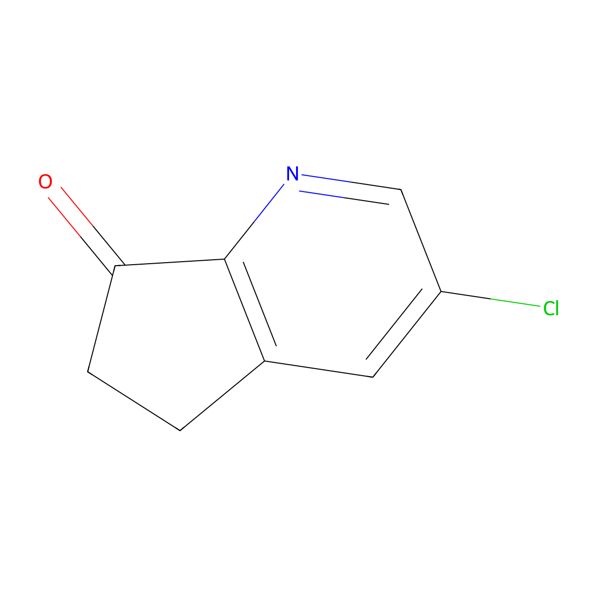 3-Chloro-5H-cyclopenta[B]pyridin-7(6H)-one molecular structure, CAS 1357097-06-3