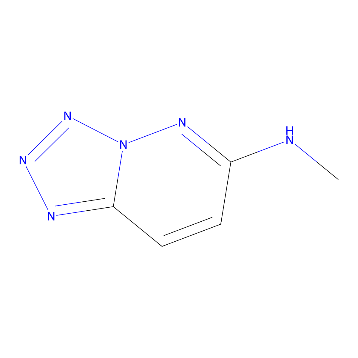 N-methyl-N-tetraazolo[1,5-b]pyridazin-6-ylamine molecular structure, CAS 135710-47-3
