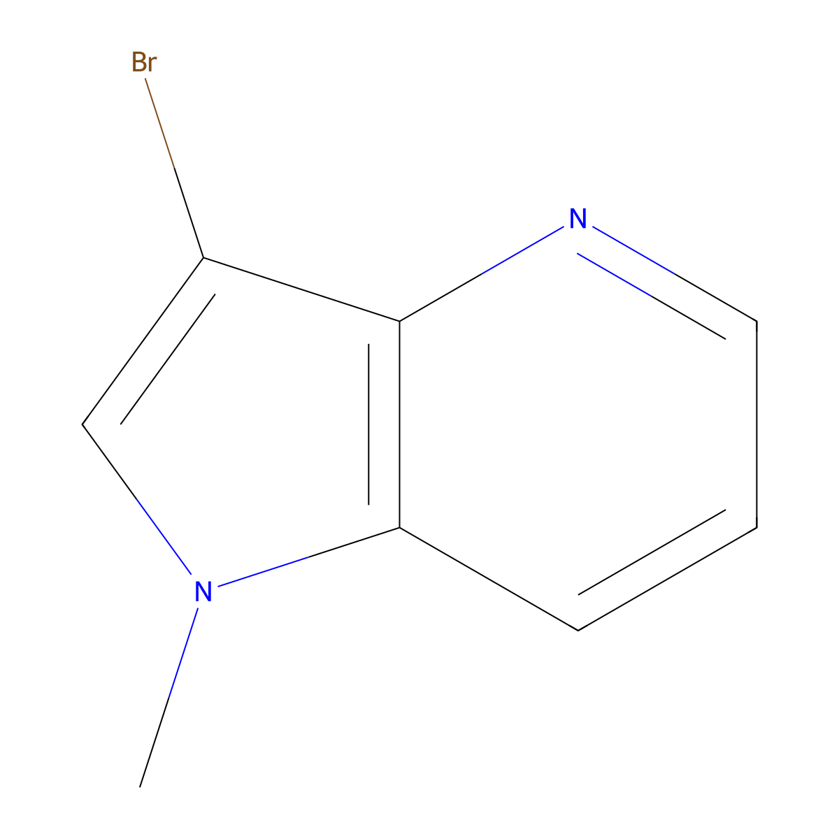 3-Bromo-1-methyl-1H-pyrrolo[3,2-b]pyridine molecular structure, CAS 1357142-80-3