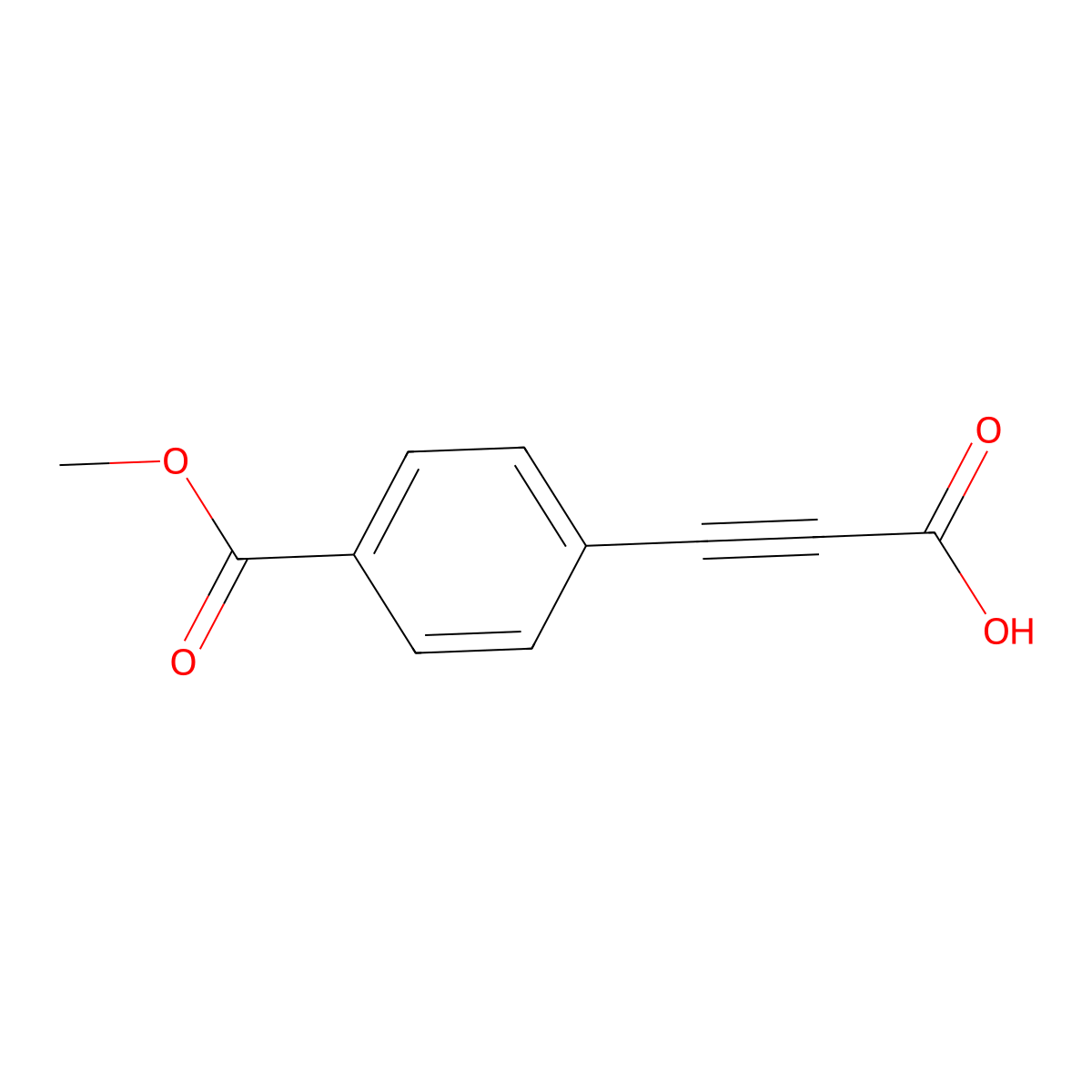 3-(4-(Methoxycarbonyl)phenyl)propiolic acid molecular structure, CAS 1357155-90-8
