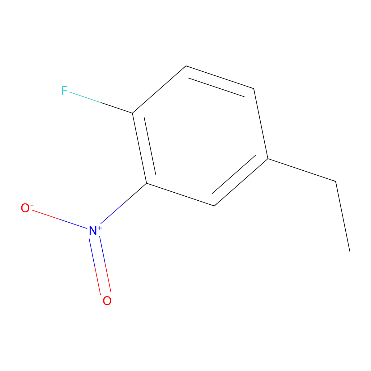 4-Ethyl-1-fluoro-2-nitrobenzene molecular structure, CAS 1357252-94-8