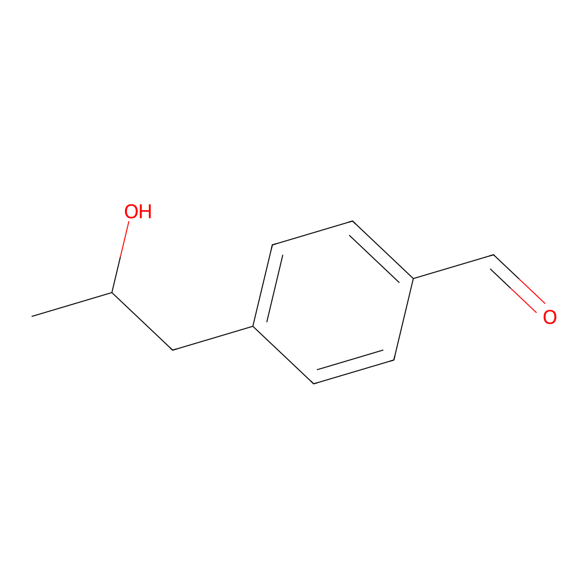 4-(2-Hydroxypropyl)benzaldehyde molecular structure, CAS 1357255-97-0
