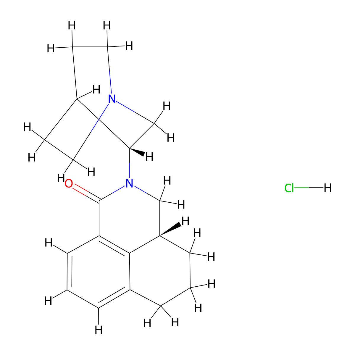 (R,R)-Palonosetron Hydrochloride molecular structure, CAS 135729-75-8