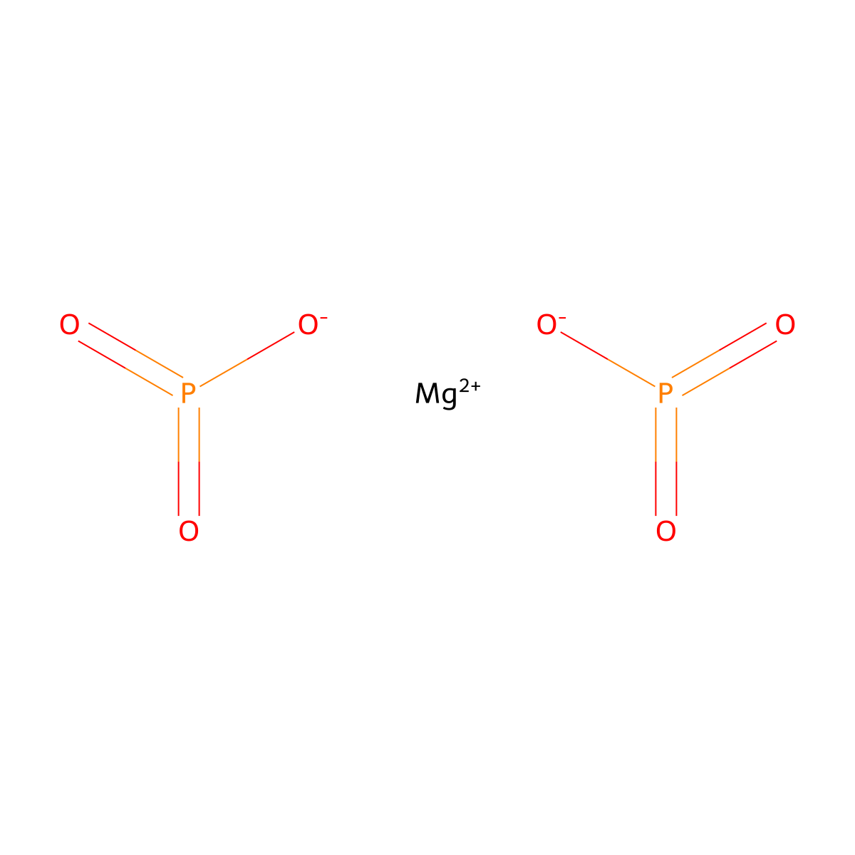 Magnesium dimetaphosphate molecular structure, CAS 13573-12-1