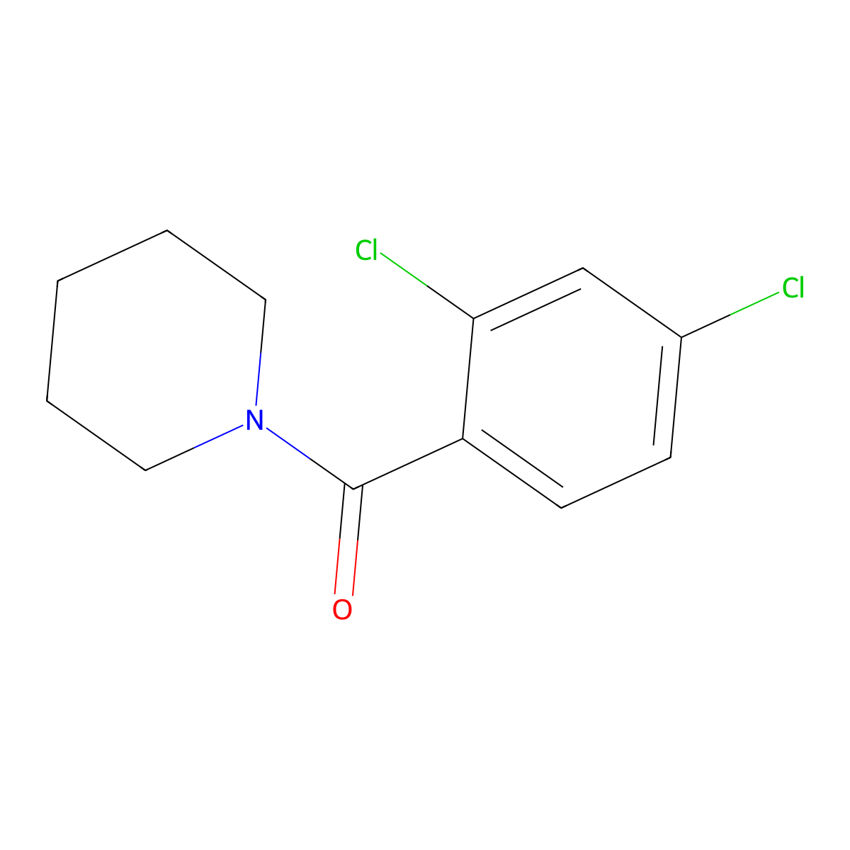 (2,4-Dichlorophenyl)(piperidin-1-yl)methanone molecular structure, CAS 13573-27-8