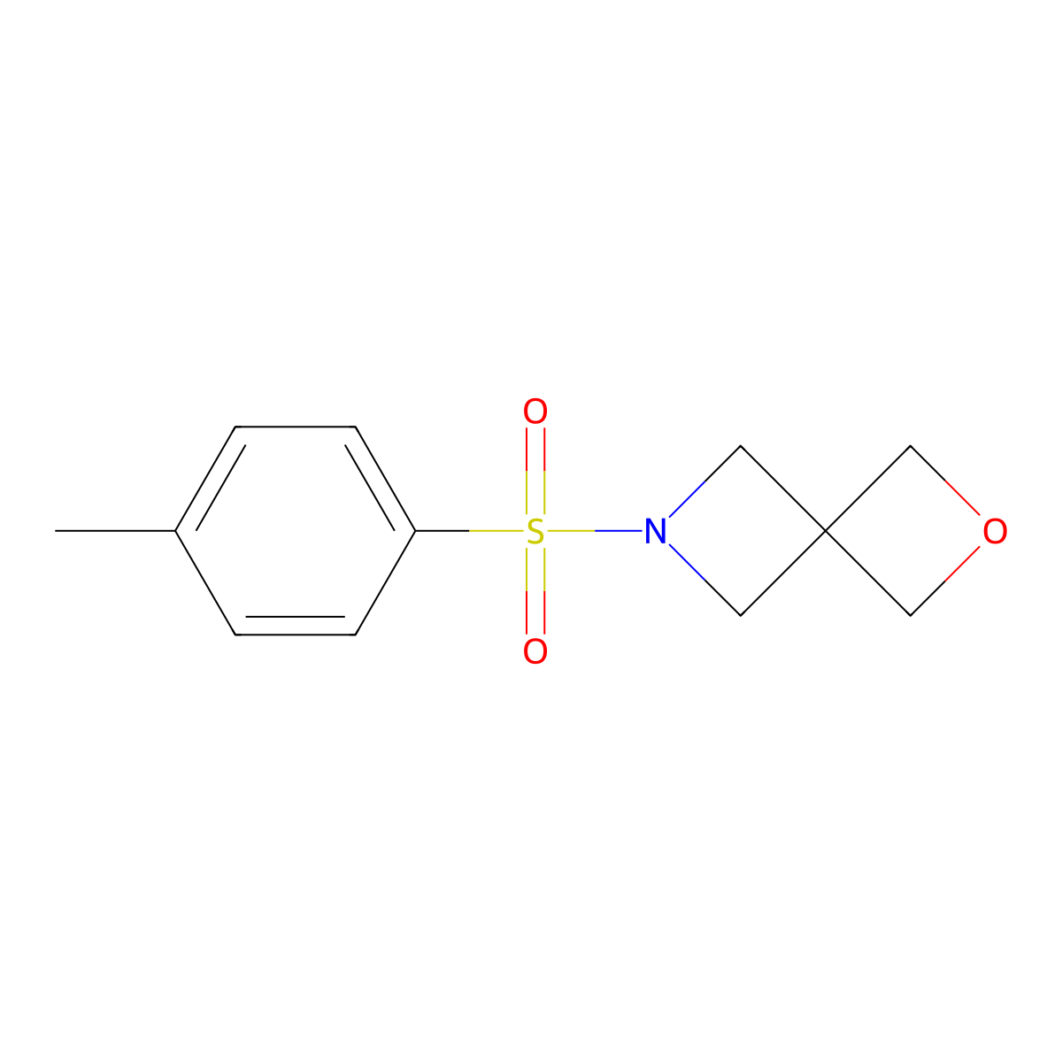 6-Tosyl-2-oxa-6-azaspiro[3.3]heptane molecular structure, CAS 13573-28-9