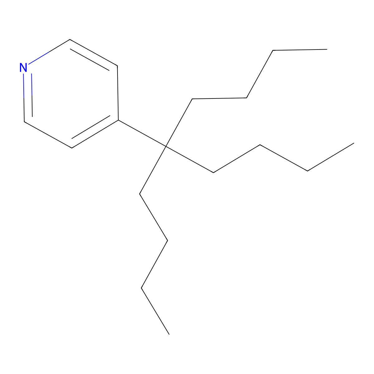 4-(5-Butylnonan-5-yl)pyridine molecular structure, CAS 13573-51-8