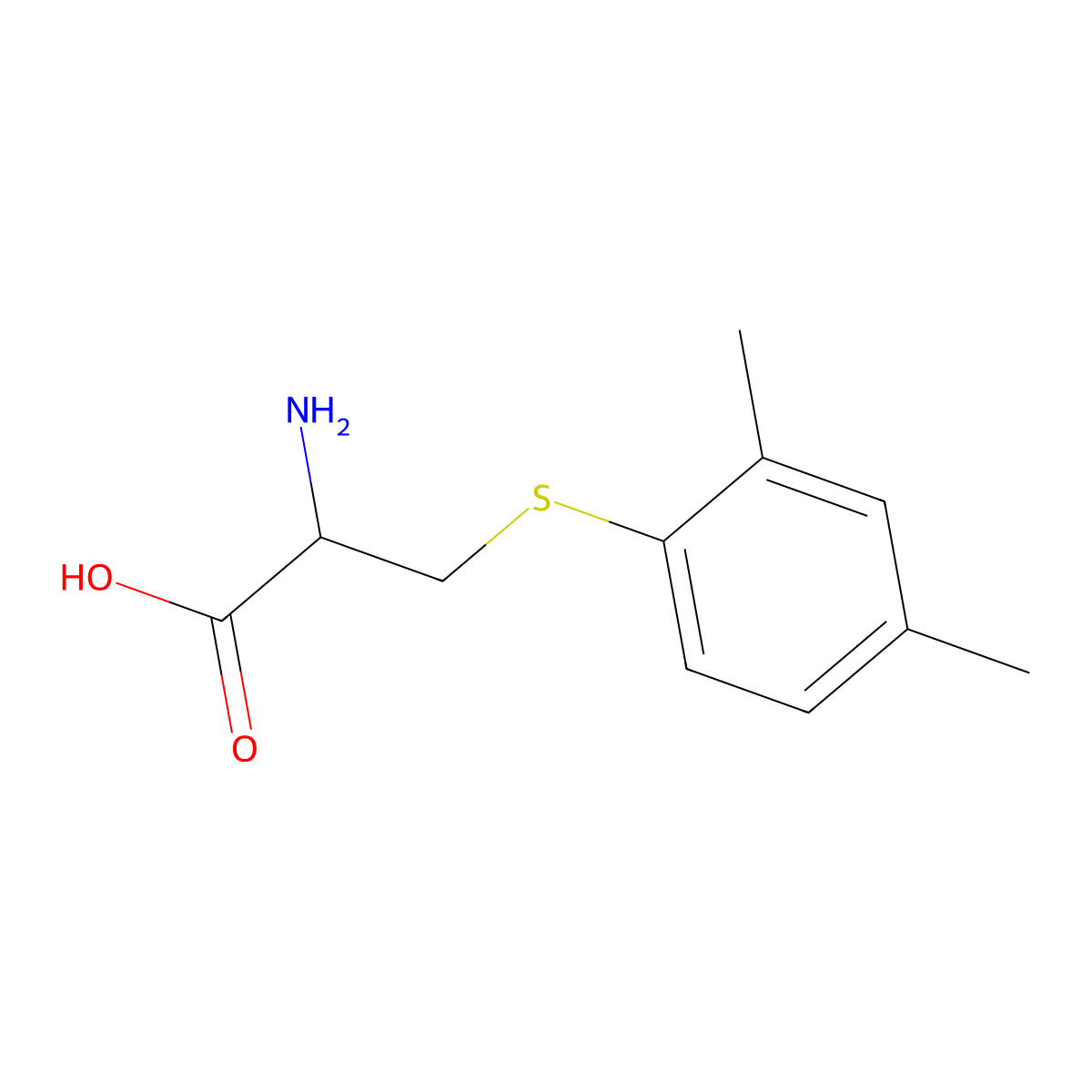 S-(2,4-Dimethylbenzene)-D,L-cysteine molecular structure, CAS 1357350-92-5