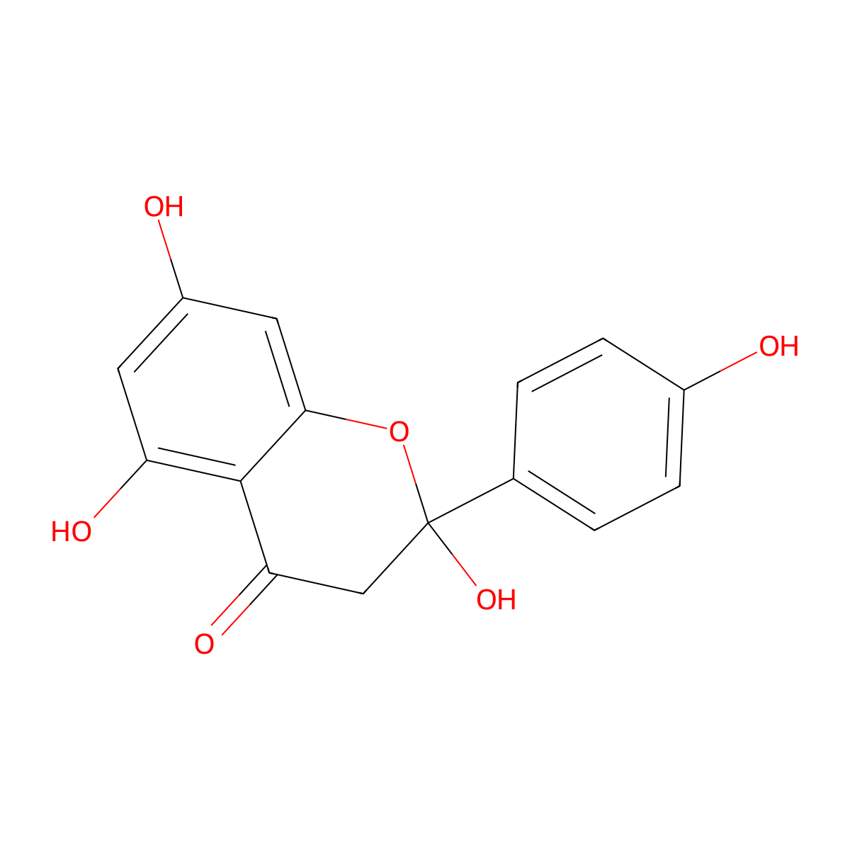 2-Hydroxynaringenin molecular structure, CAS 1357351-44-0
