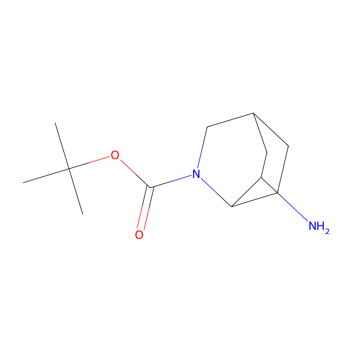 Tert-butyl 6-amino-2-azabicyclo[2.2.2]octane-2-carboxylate molecular structure, CAS 1357352-04-5