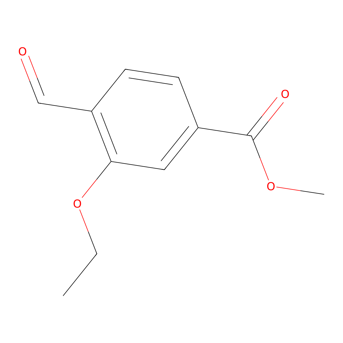 Methyl 3-ethoxy-4-formylbenzoate molecular structure, CAS 1357352-32-9