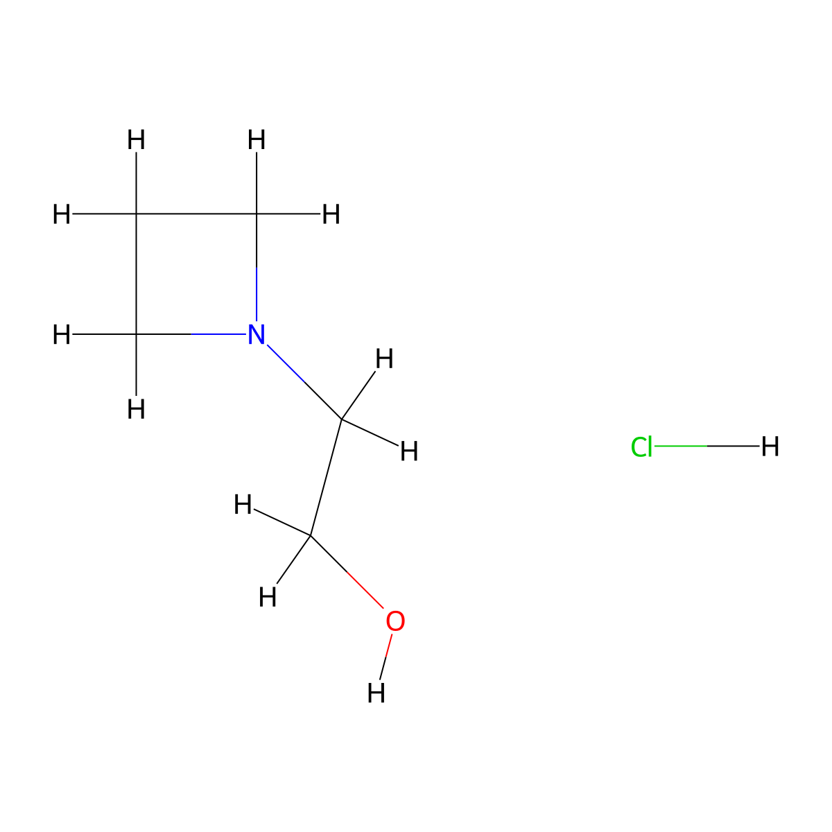 2-(Azetidin-1-yl)ethanol hydrochloride molecular structure, CAS 1357353-00-4