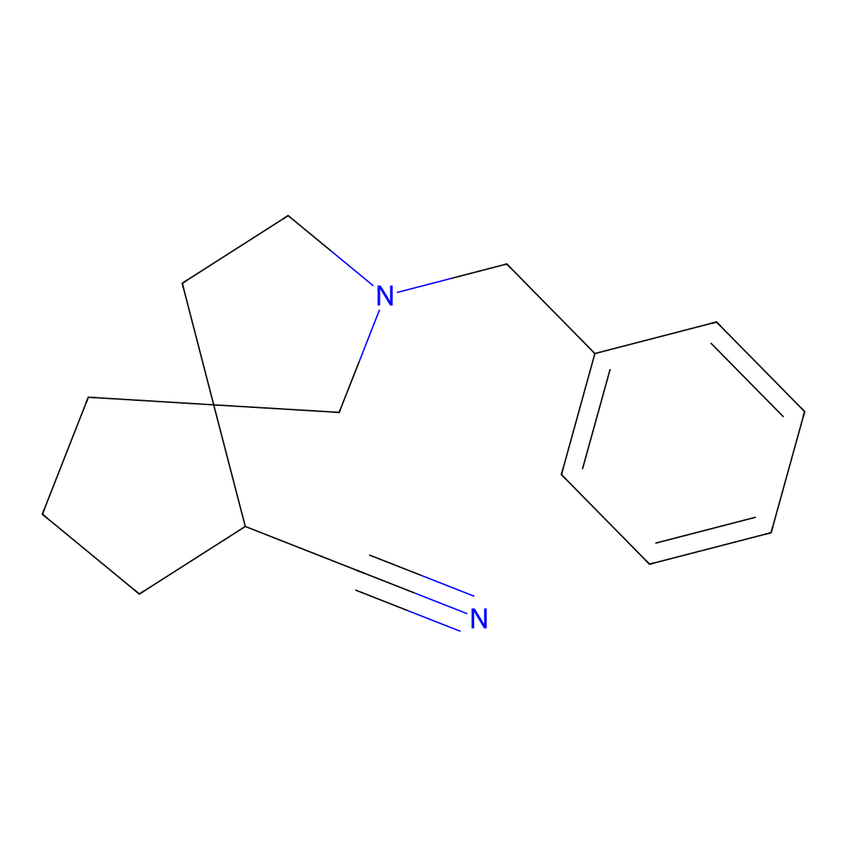 2-Benzyl-2-azaspiro[4.4]nonane-6-carbonitrile molecular structure, CAS 1357353-06-0