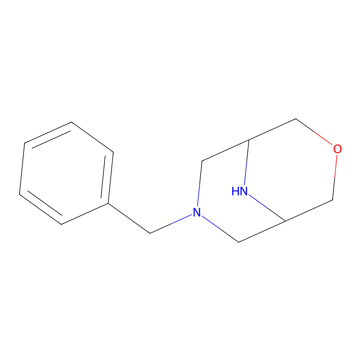 7-Benzyl-3-oxa-7,9-diazabicyclo[3.3.1]nonane molecular structure, CAS 1357353-12-8