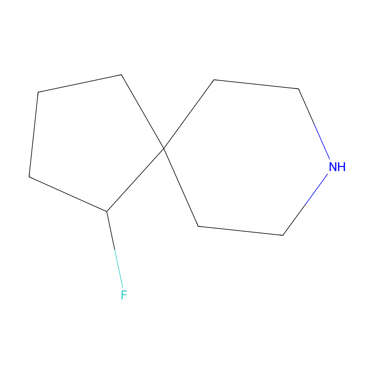 1-Fluoro-8-azaspiro[4.5]decane molecular structure, CAS 1357354-04-1