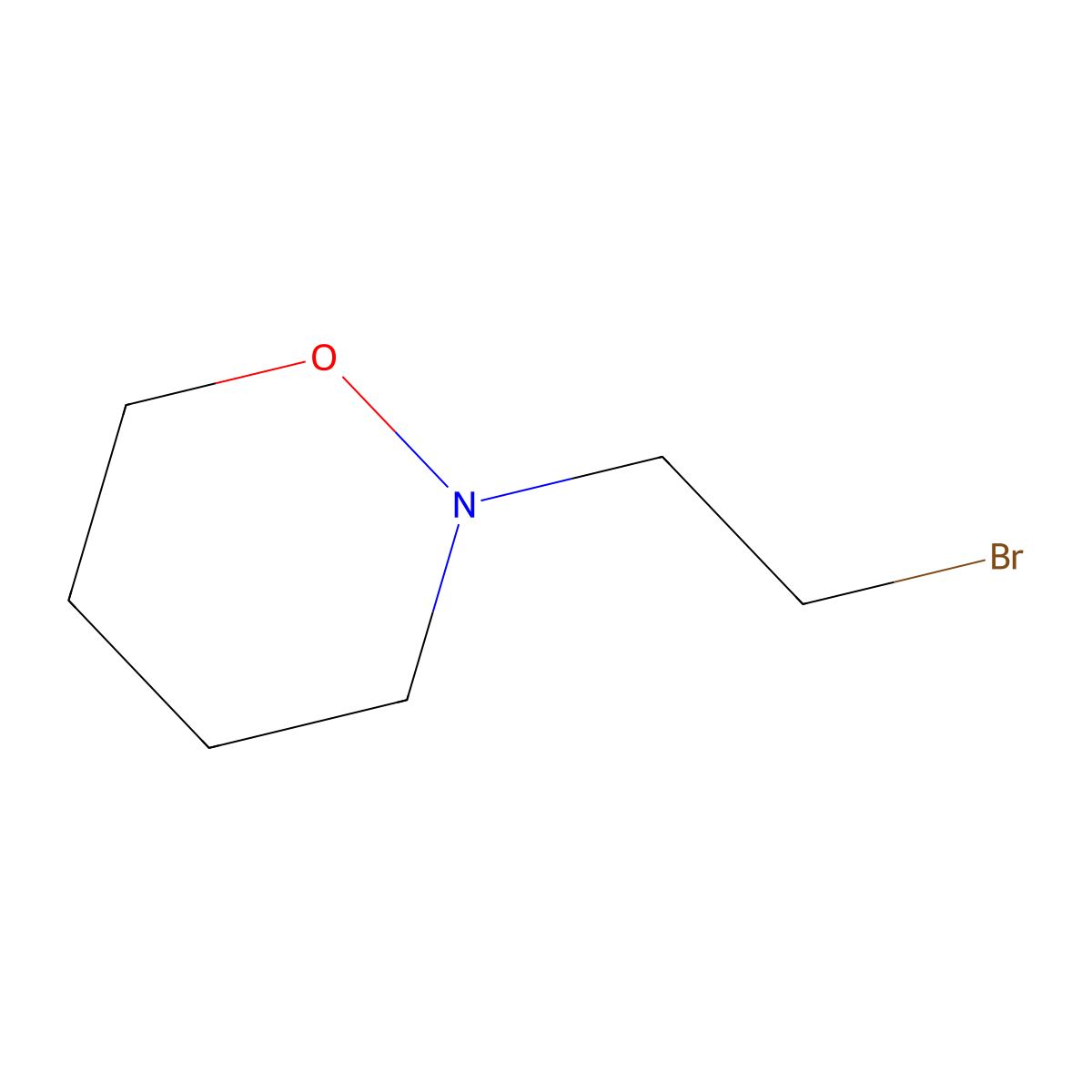 2-(2-Bromo-ethyl)-[1,2]oxazinane molecular structure, CAS 1357354-11-0