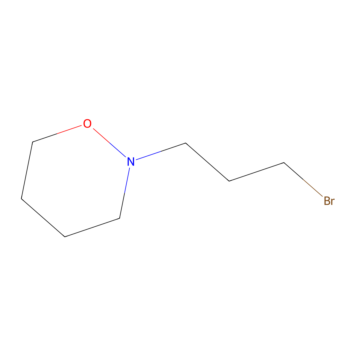 2-(3-Bromopropyl)-1,2-oxazinane molecular structure, CAS 1357354-19-8