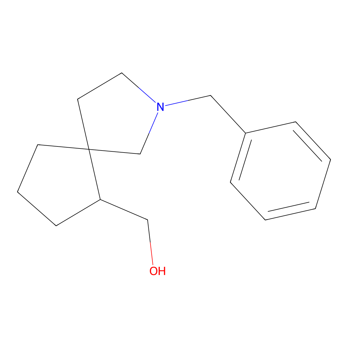 (2-Benzyl-2-azaspiro[4.4]nonan-6-yl)methanol molecular structure, CAS 1357354-20-1