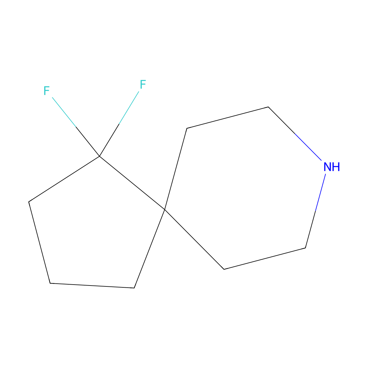 1,1-Difluoro-8-azaspiro[4.5]decane molecular structure, CAS 1357354-36-9