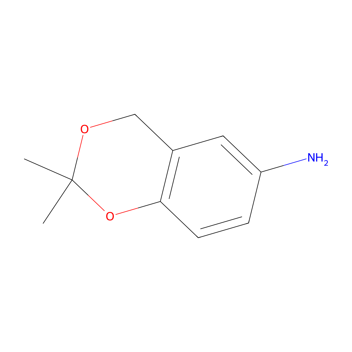 2,2-Dimethyl-2,4-dihydro-1,3-benzodioxin-6-amine molecular structure, CAS 1357363-18-8