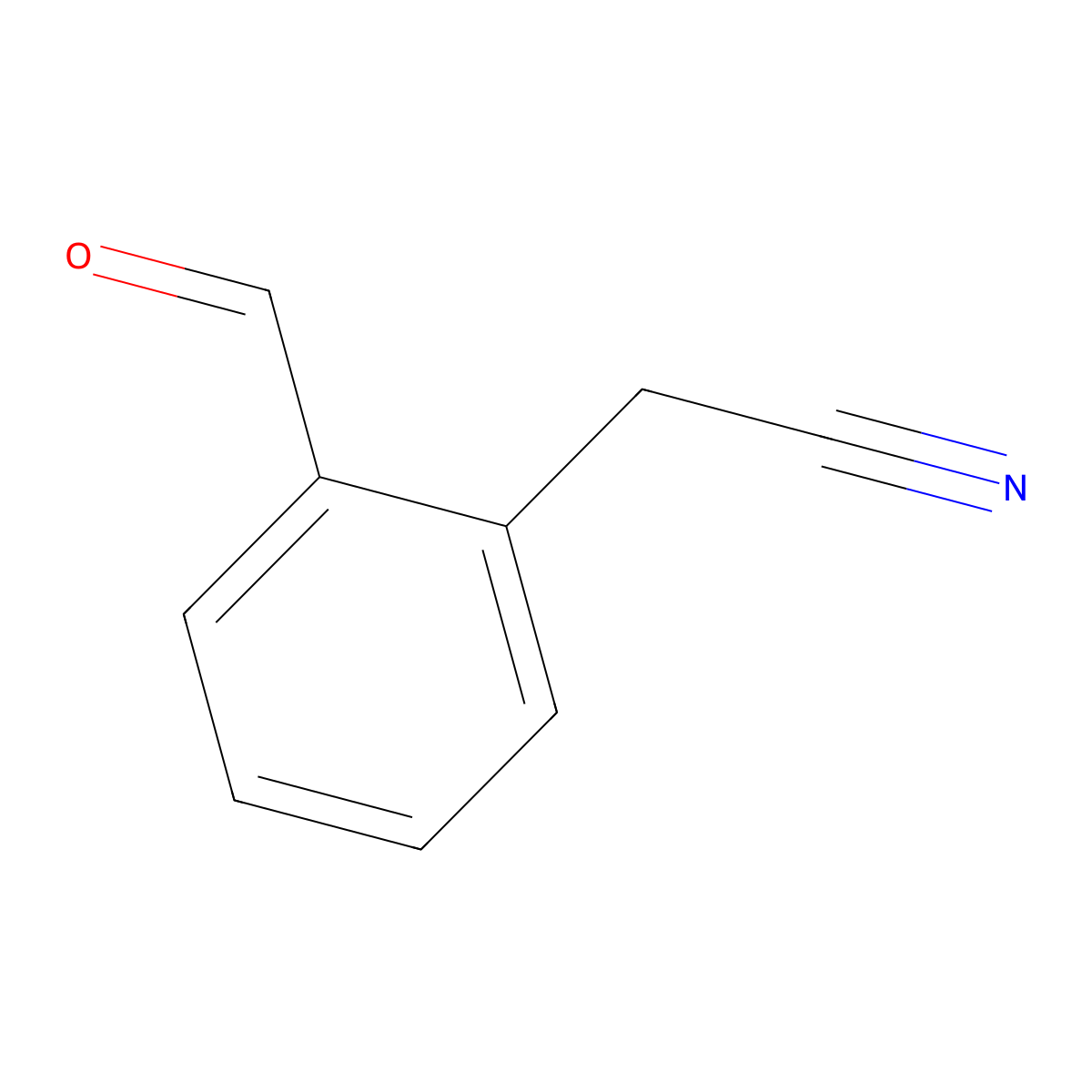 2-(2-Formylphenyl)acetonitrile molecular structure, CAS 135737-14-3