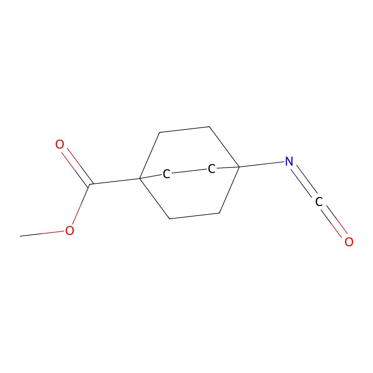 Methyl 4-isocyanatobicyclo[2.2.2]octane-1-carboxylate molecular structure, CAS 1357397-18-2