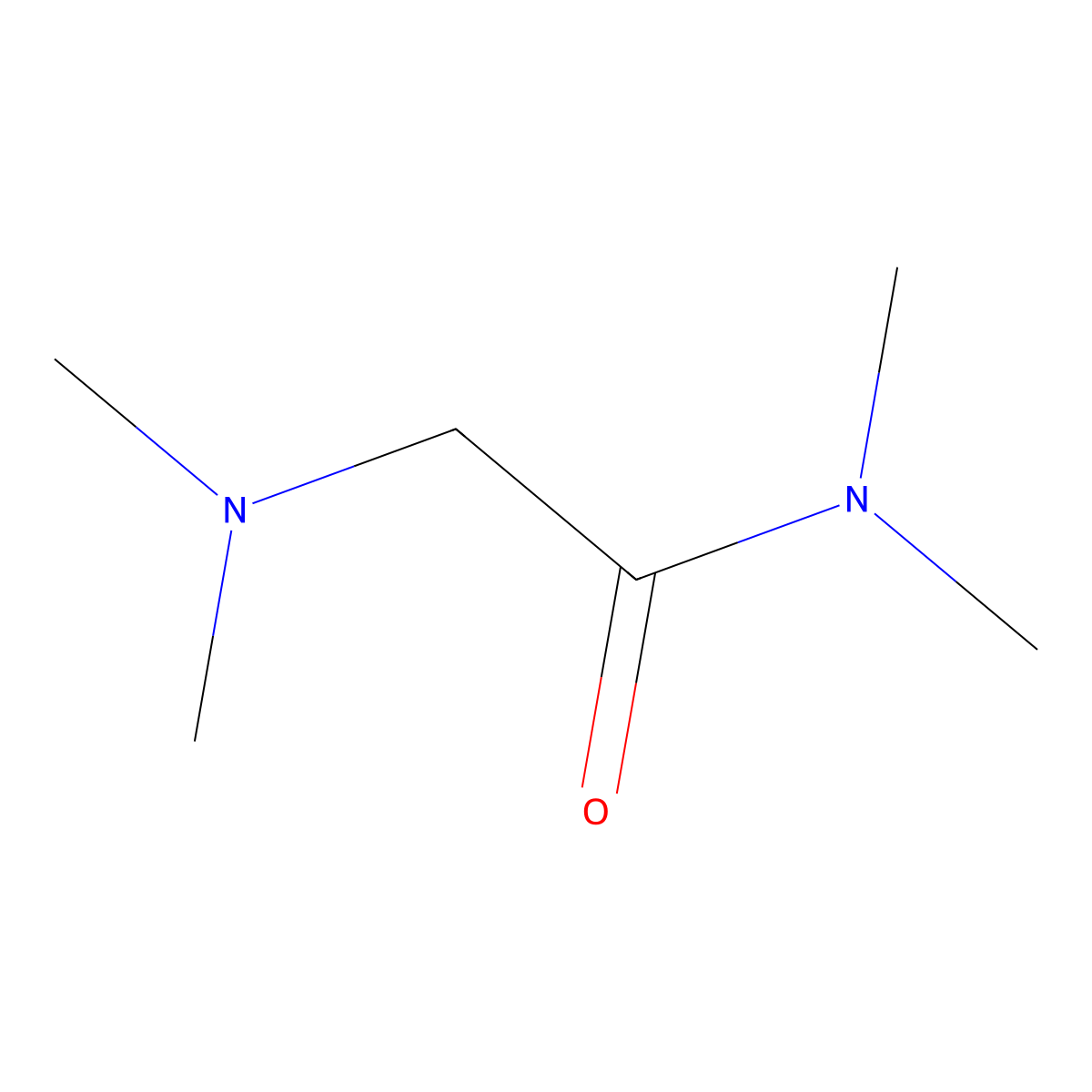 Acetamide, 2-(dimethylamino)-N,N-dimethyl- molecular structure, CAS 13574-14-6