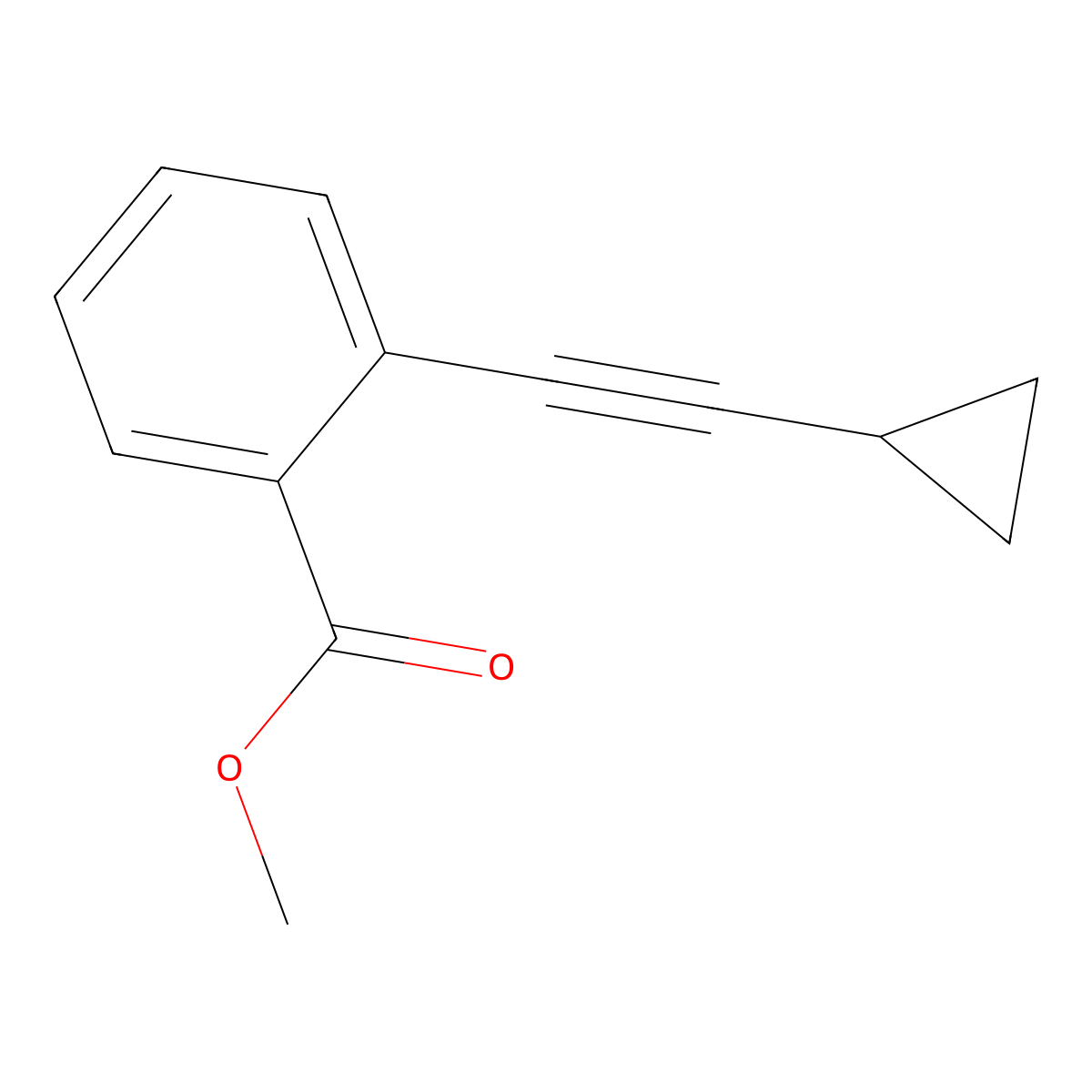 Methyl 2-(cyclopropylethynyl)benzoate molecular structure, CAS 1357469-11-4