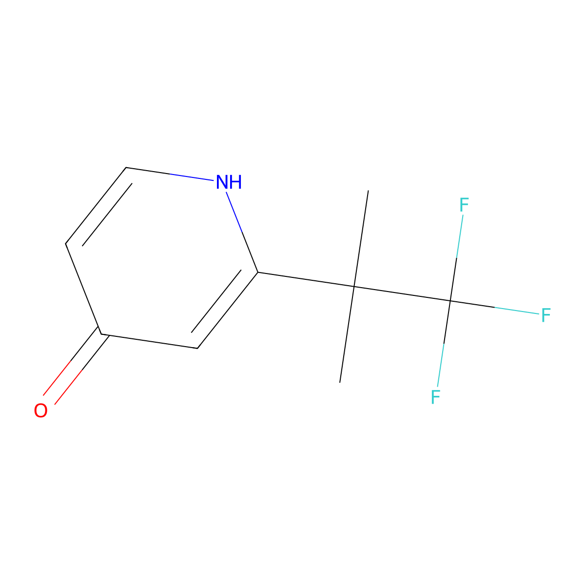 2-(1,1,1-Trifluoro-2-methylpropan-2-YL)pyridin-4(1H)-one molecular structure, CAS 1357476-66-4