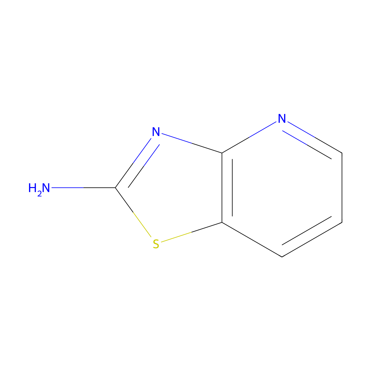 [1,3]Thiazolo[4,5-b]pyridin-2-amine molecular structure, CAS 13575-41-2