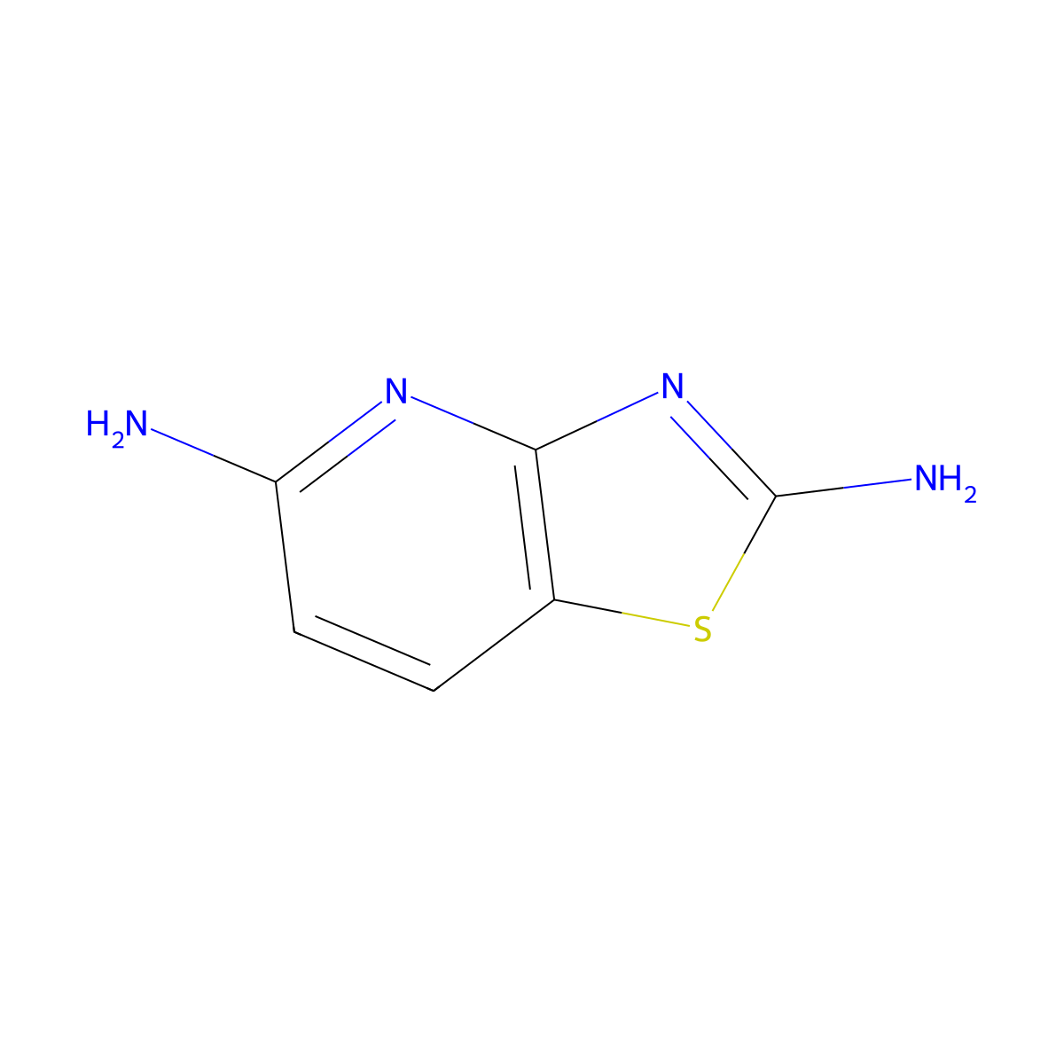 [1,3]Thiazolo[4,5-b]pyridine-2,5-diamine molecular structure, CAS 13575-43-4