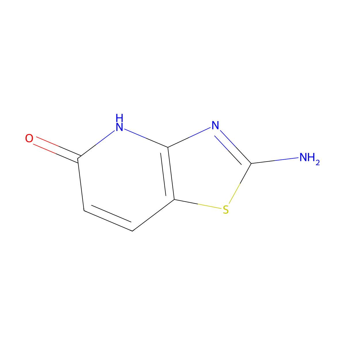 2-Aminothiazolo[4,5-b]pyridin-5(4H)-one molecular structure, CAS 13575-44-5