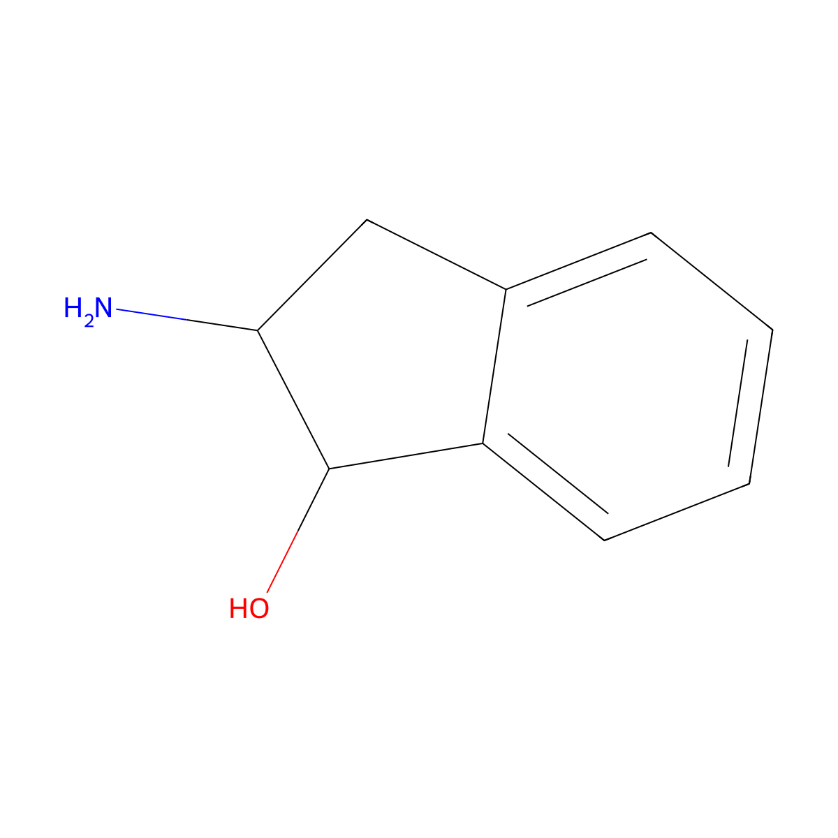 (1R,2R)-2-Amino-2,3-dihydro-1H-inden-1-ol molecular structure, CAS 13575-72-9