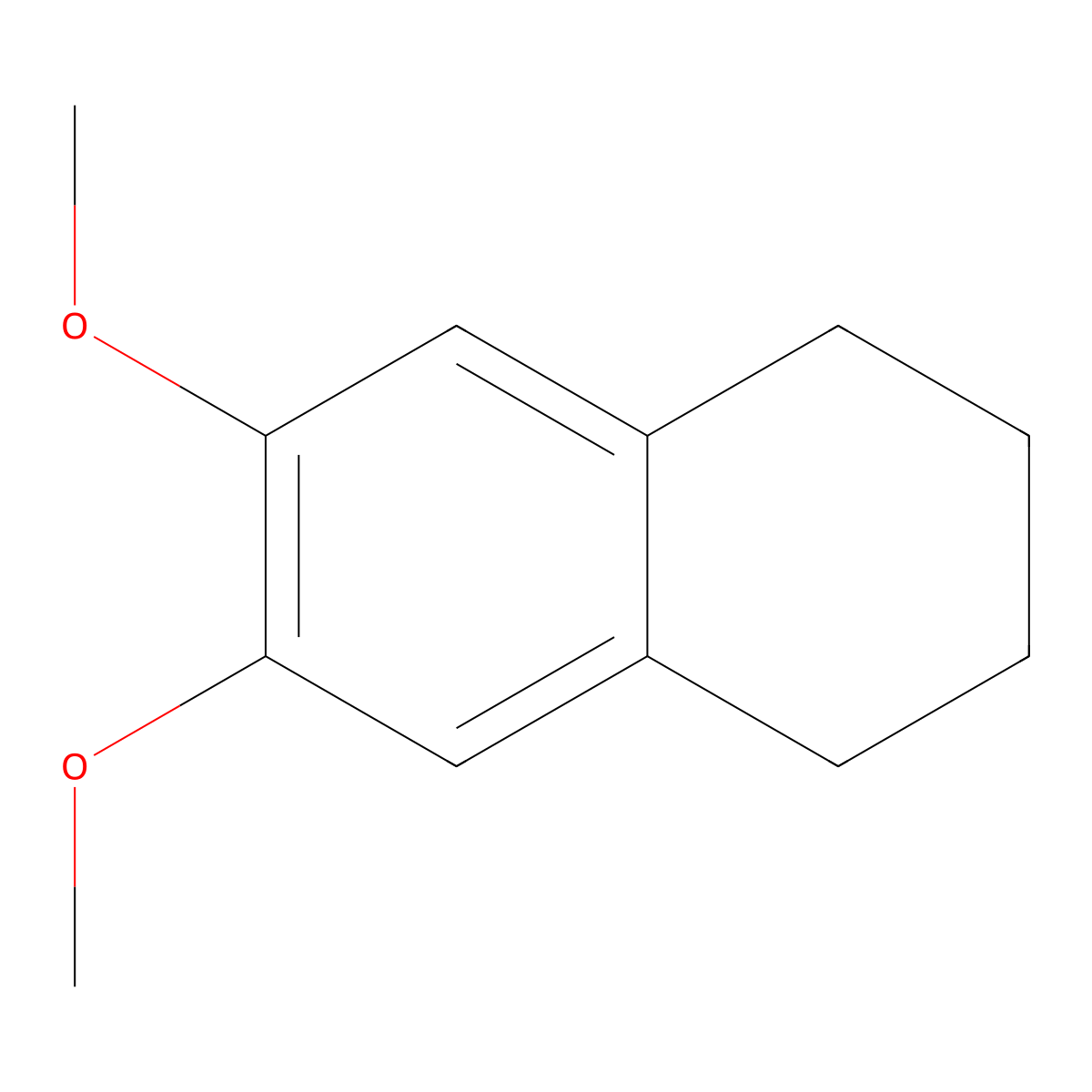 6,7-Dimethoxy-1,2,3,4-tetrahydronaphthalene molecular structure, CAS 13575-83-2