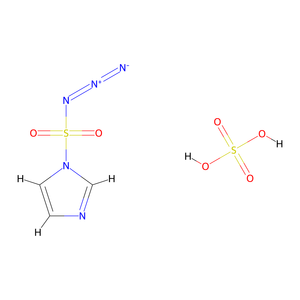 1H-Imidazole-1-sulfonyl azide sulfate molecular structure, CAS 1357503-23-1