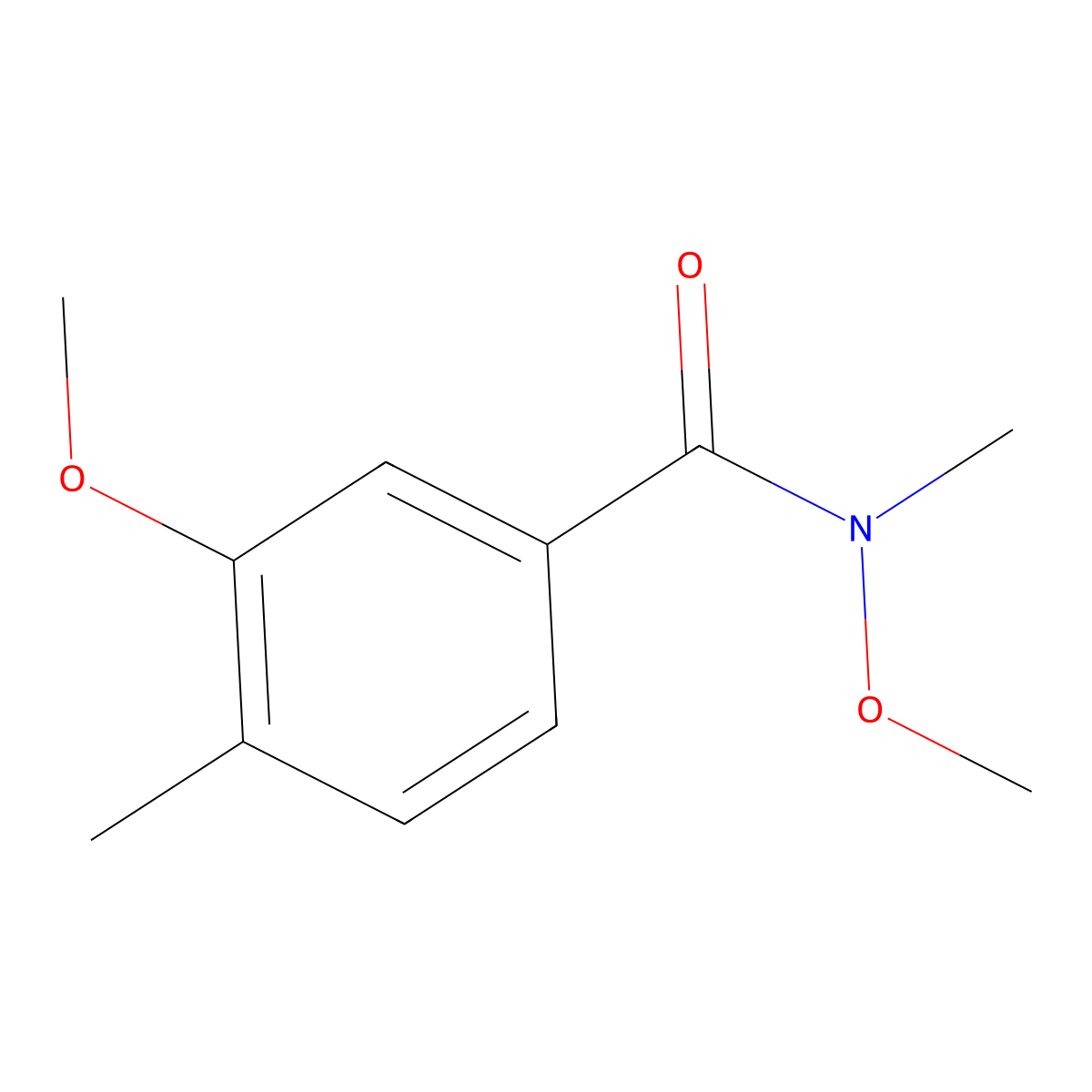 N,3-dimethoxy-N,4-dimethylbenzamide molecular structure, CAS 135754-83-5