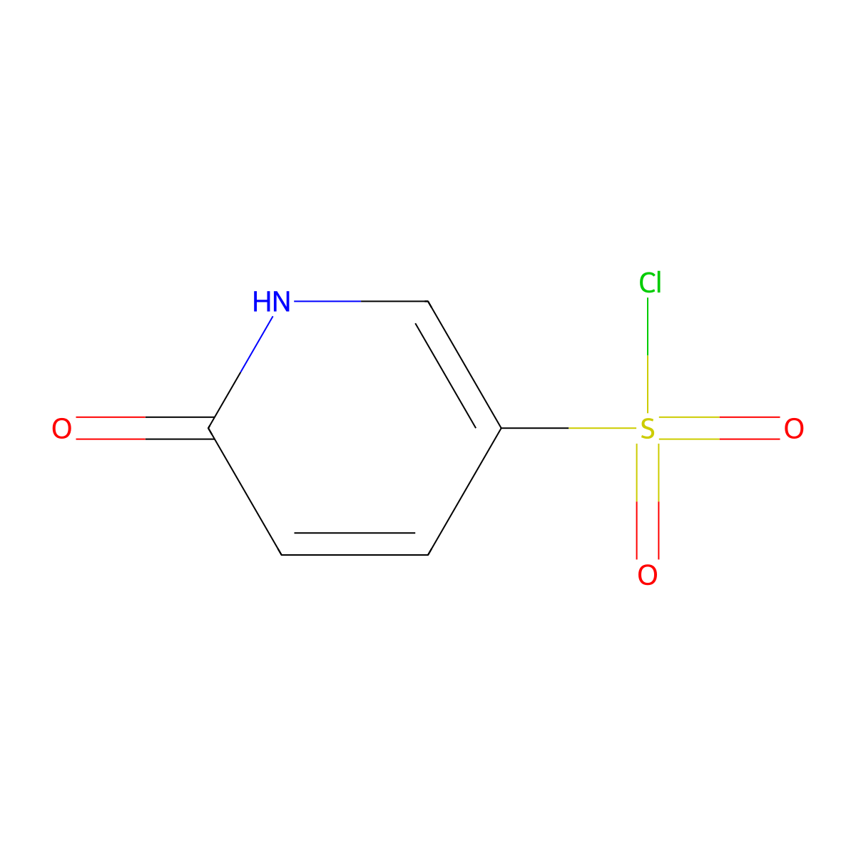 6-Oxo-1,6-dihydropyridine-3-sulfonyl chloride molecular structure, CAS 1357566-60-9