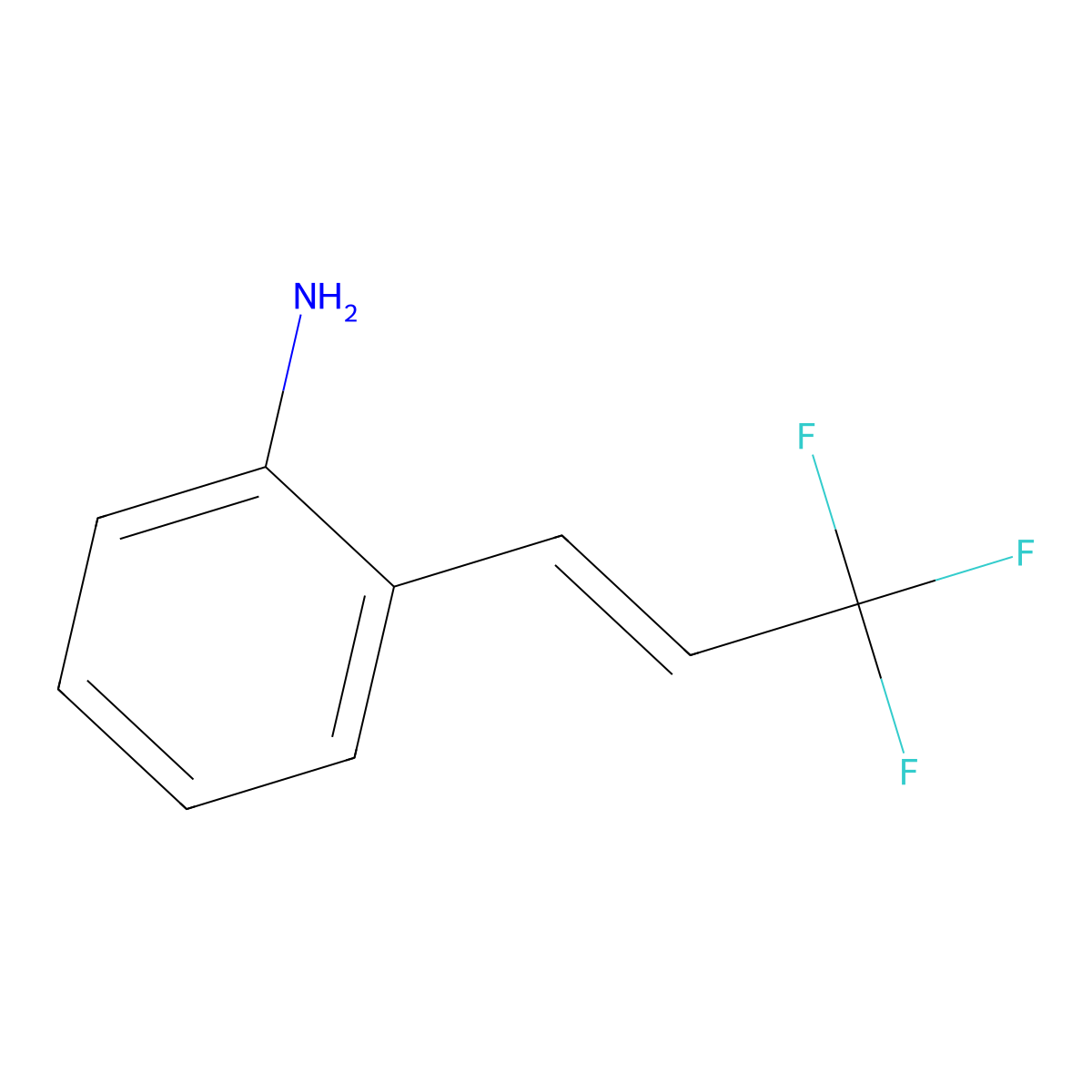 2-(3,3,3-Trifluoro-1-propenyl)benzeneamine molecular structure, CAS 1357615-55-4
