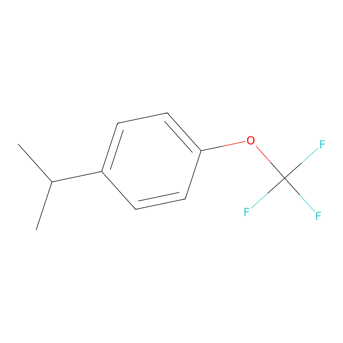 1-Isopropyl-4-(trifluoromethoxy)benzene molecular structure, CAS 1357623-92-7
